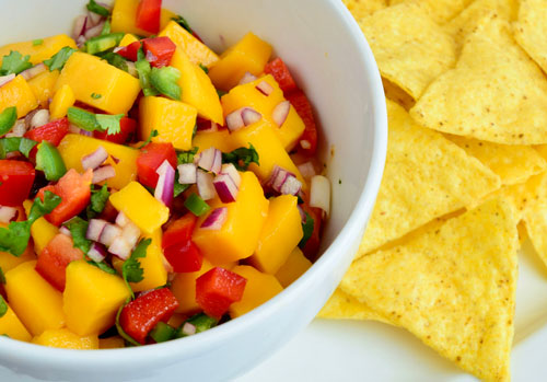mango salsa with Chips
