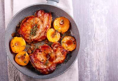 Image of Pork Chops with Peaches