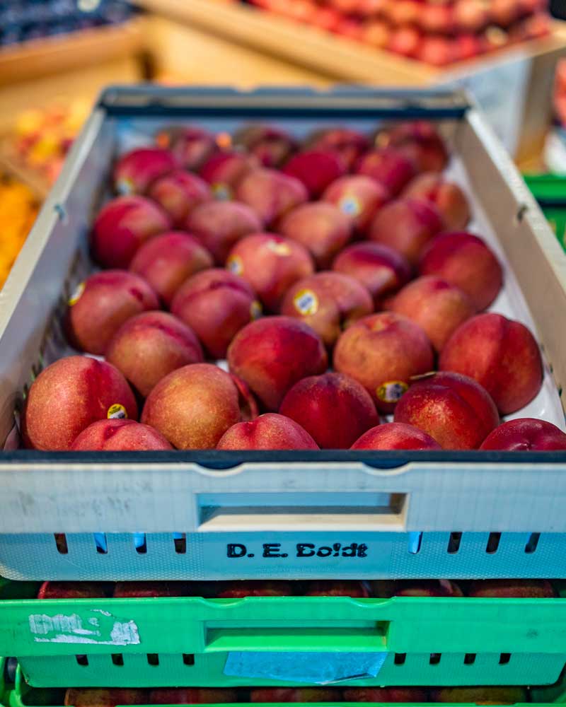 Stone fruit in the produce department