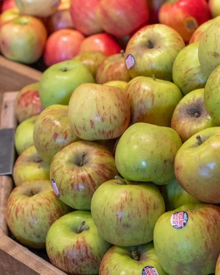 Apples in the Co-op produce department