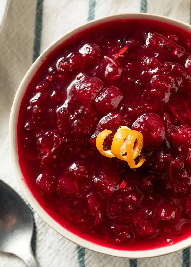 Homemade Thanksgiving Cranberry Sauce with Orange Zest