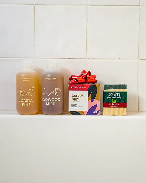 A collection of soaps.