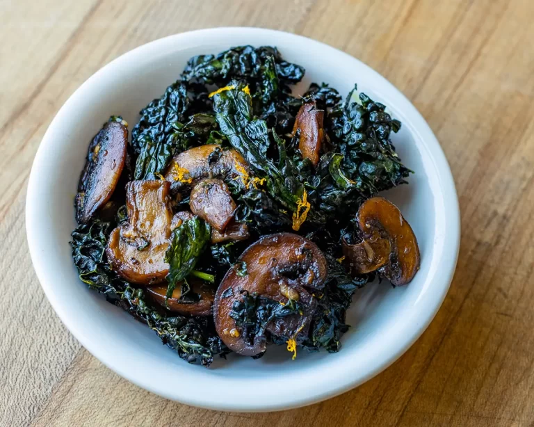 Mushroom and Kale salad