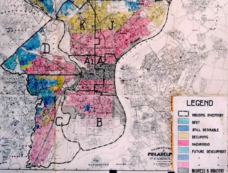 A housing zoning map from Philadelphia.