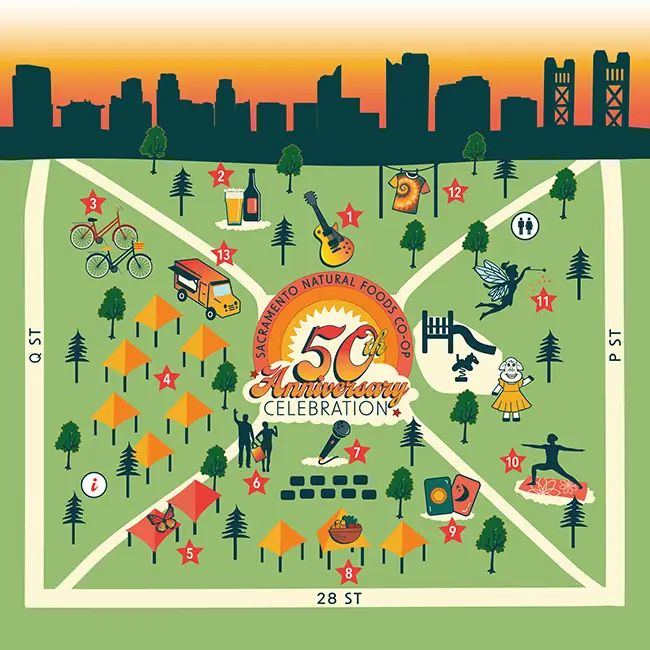 50th Celebration Event Map