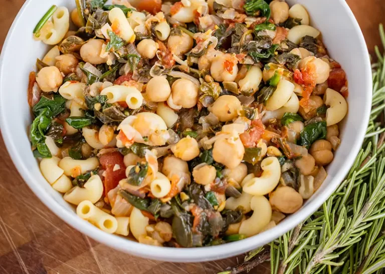 Italian Pasta and Chickpea Stew